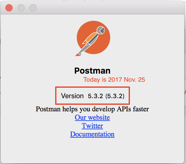 Current Postman Version